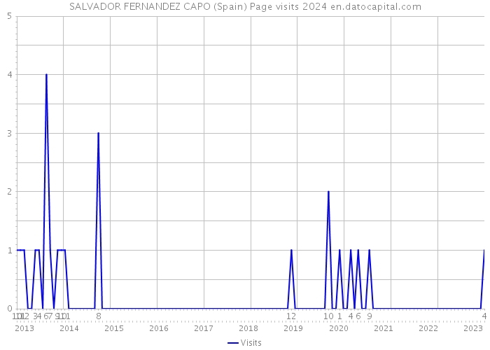 SALVADOR FERNANDEZ CAPO (Spain) Page visits 2024 