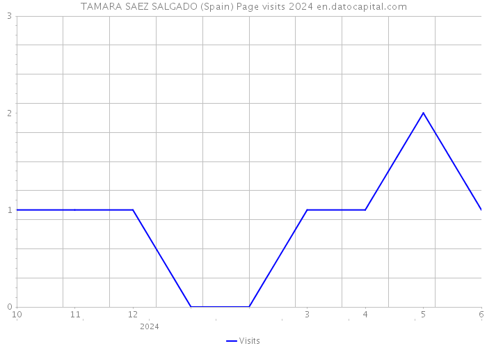 TAMARA SAEZ SALGADO (Spain) Page visits 2024 