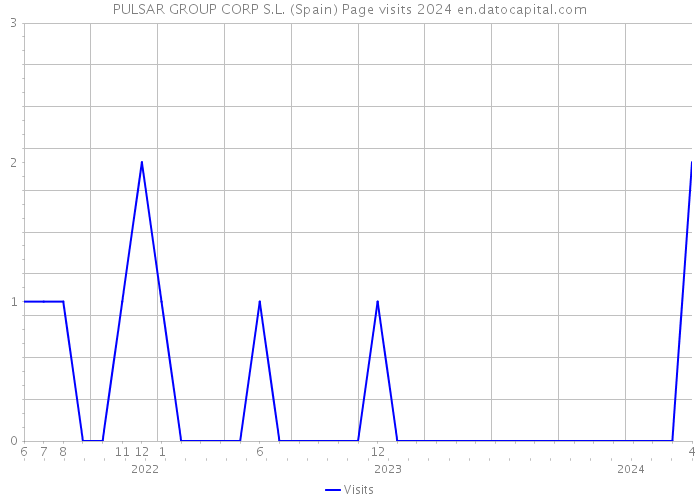 PULSAR GROUP CORP S.L. (Spain) Page visits 2024 