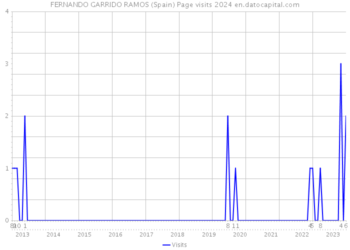 FERNANDO GARRIDO RAMOS (Spain) Page visits 2024 
