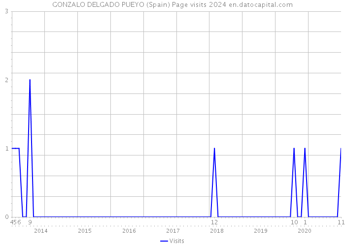GONZALO DELGADO PUEYO (Spain) Page visits 2024 