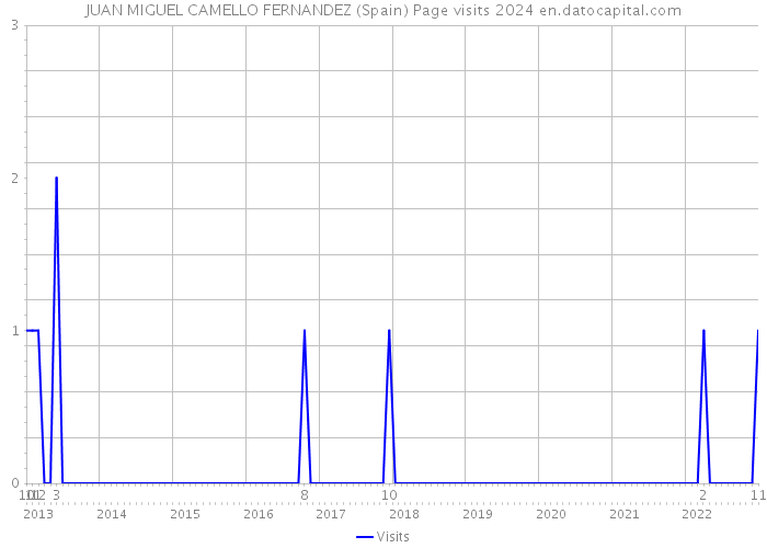 JUAN MIGUEL CAMELLO FERNANDEZ (Spain) Page visits 2024 