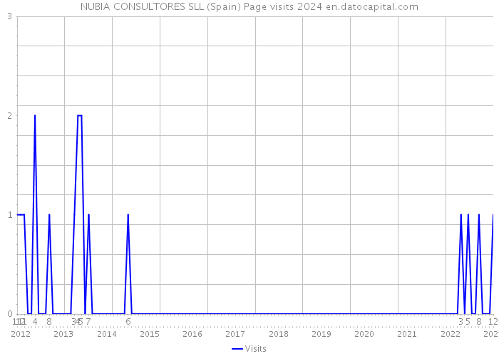 NUBIA CONSULTORES SLL (Spain) Page visits 2024 