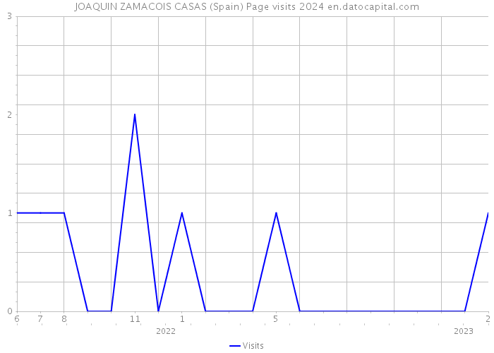 JOAQUIN ZAMACOIS CASAS (Spain) Page visits 2024 