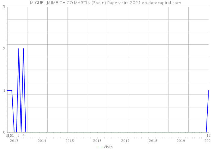 MIGUEL JAIME CHICO MARTIN (Spain) Page visits 2024 