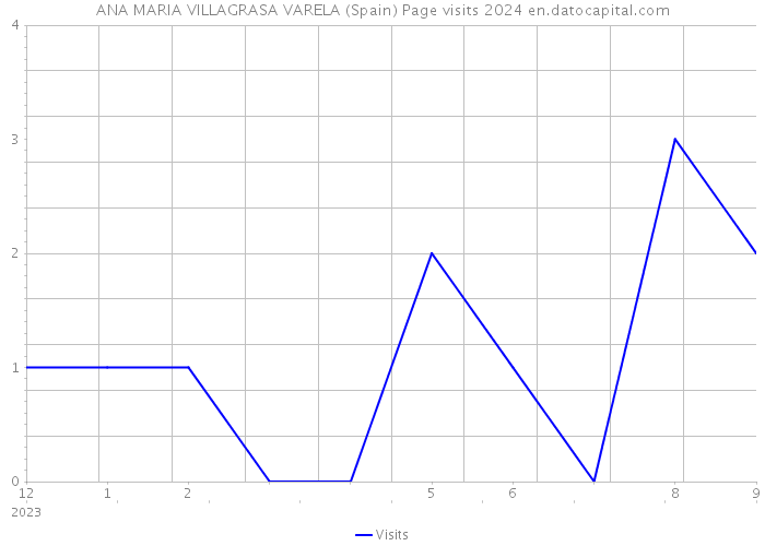 ANA MARIA VILLAGRASA VARELA (Spain) Page visits 2024 