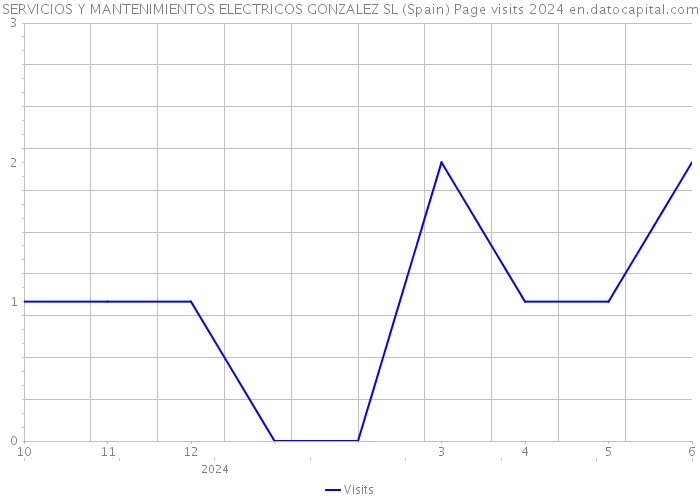 SERVICIOS Y MANTENIMIENTOS ELECTRICOS GONZALEZ SL (Spain) Page visits 2024 