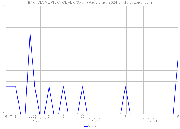 BARTOLOME RIERA OLIVER (Spain) Page visits 2024 