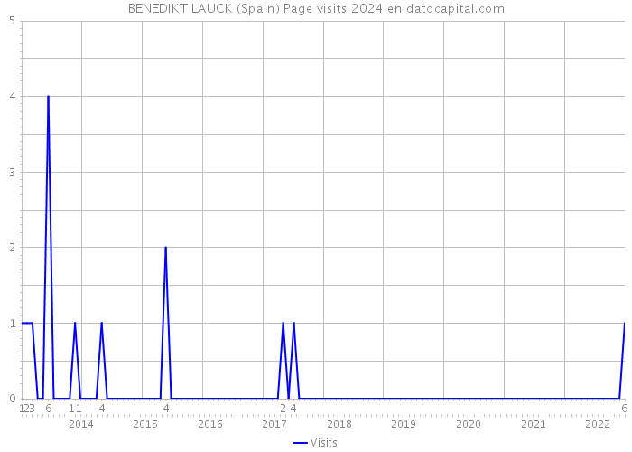 BENEDIKT LAUCK (Spain) Page visits 2024 