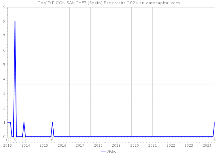 DAVID PICON SANCHEZ (Spain) Page visits 2024 