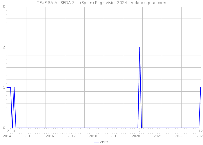 TEXEIRA ALISEDA S.L. (Spain) Page visits 2024 