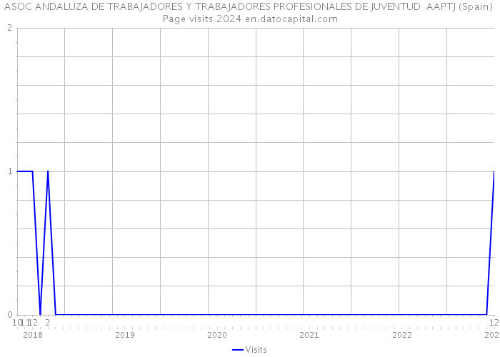 ASOC ANDALUZA DE TRABAJADORES Y TRABAJADORES PROFESIONALES DE JUVENTUD AAPTJ (Spain) Page visits 2024 