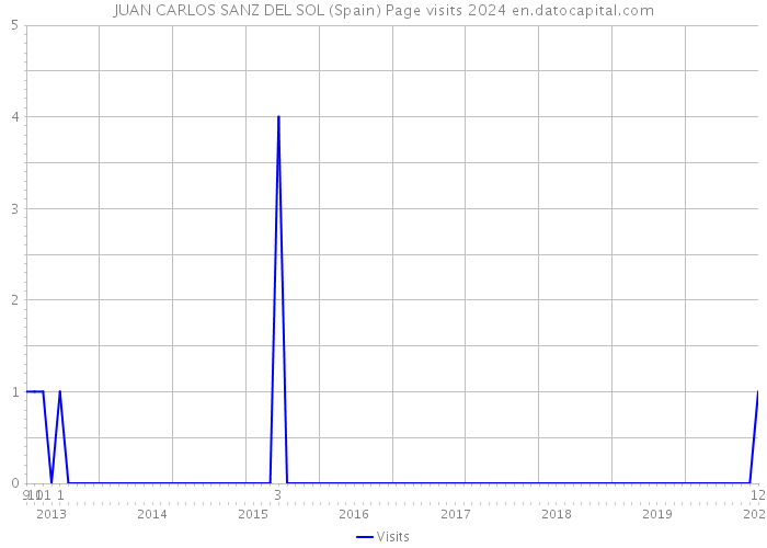 JUAN CARLOS SANZ DEL SOL (Spain) Page visits 2024 