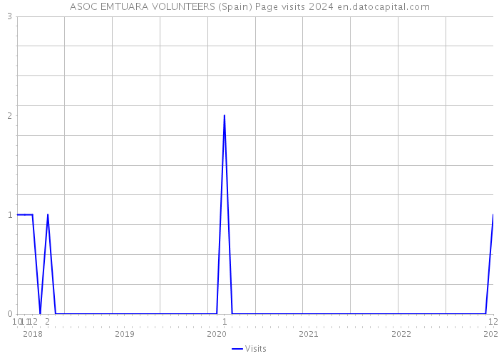 ASOC EMTUARA VOLUNTEERS (Spain) Page visits 2024 