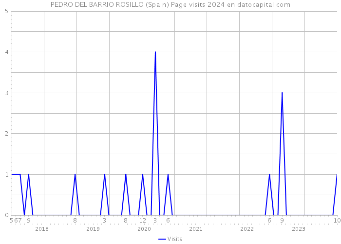 PEDRO DEL BARRIO ROSILLO (Spain) Page visits 2024 
