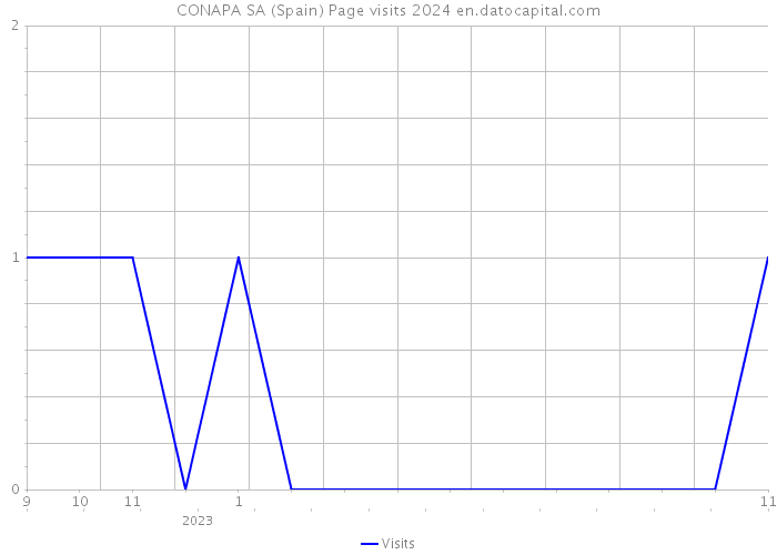 CONAPA SA (Spain) Page visits 2024 