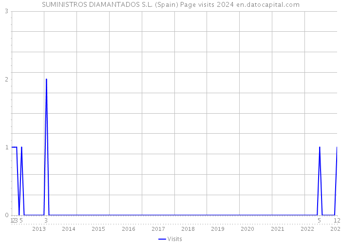 SUMINISTROS DIAMANTADOS S.L. (Spain) Page visits 2024 