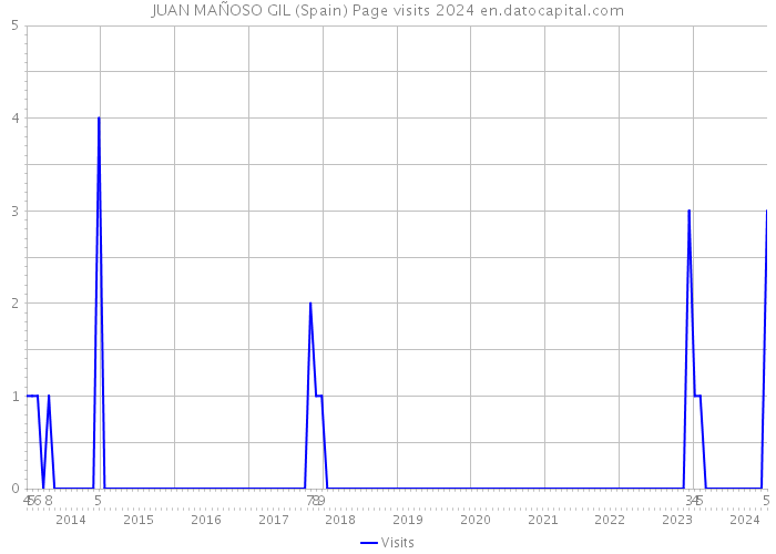 JUAN MAÑOSO GIL (Spain) Page visits 2024 