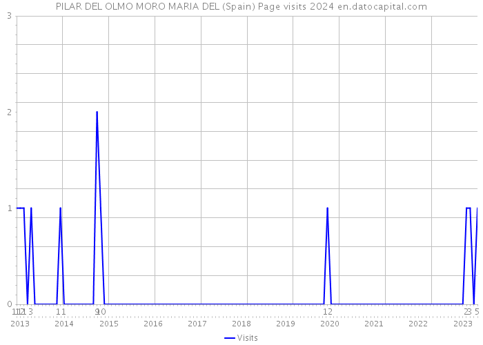 PILAR DEL OLMO MORO MARIA DEL (Spain) Page visits 2024 