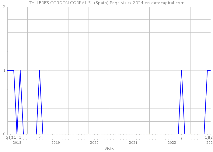 TALLERES CORDON CORRAL SL (Spain) Page visits 2024 