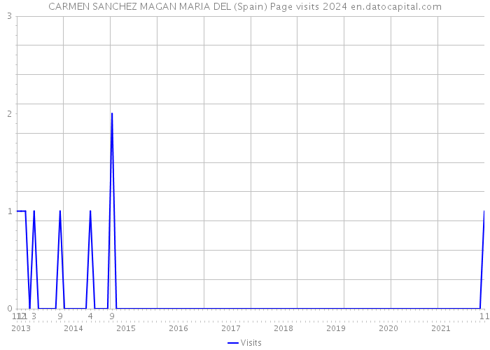 CARMEN SANCHEZ MAGAN MARIA DEL (Spain) Page visits 2024 
