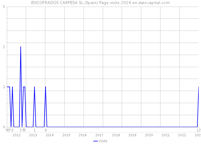 ENCOFRADOS CARPESA SL (Spain) Page visits 2024 