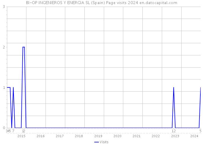 BI-OP INGENIEROS Y ENERGIA SL (Spain) Page visits 2024 