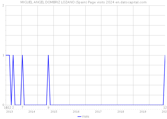 MIGUEL ANGEL DOMBRIZ LOZANO (Spain) Page visits 2024 