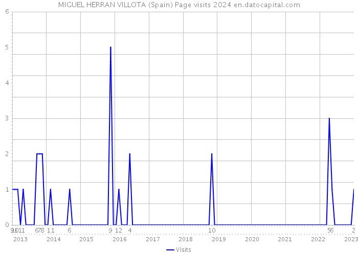 MIGUEL HERRAN VILLOTA (Spain) Page visits 2024 