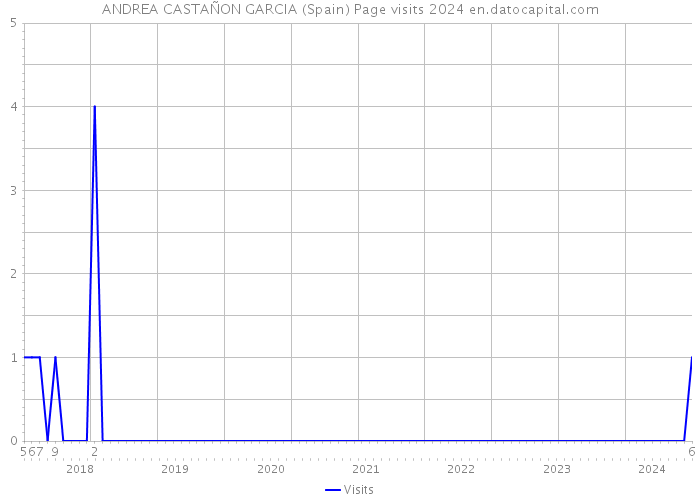 ANDREA CASTAÑON GARCIA (Spain) Page visits 2024 