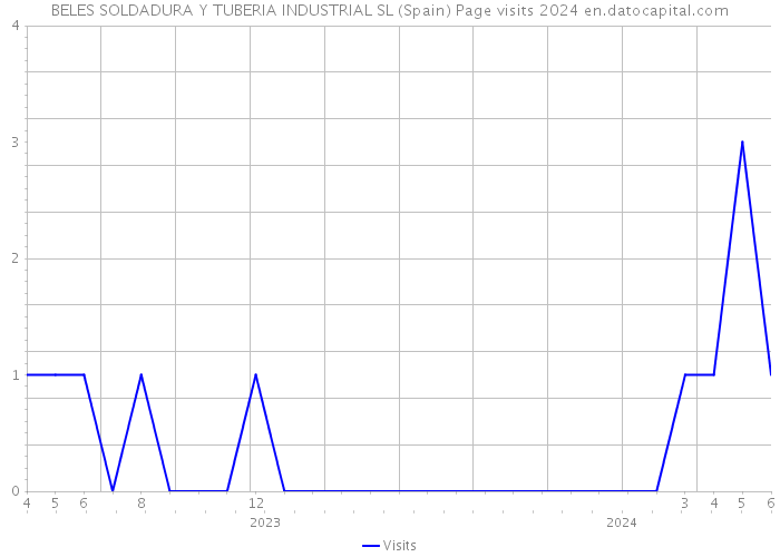 BELES SOLDADURA Y TUBERIA INDUSTRIAL SL (Spain) Page visits 2024 