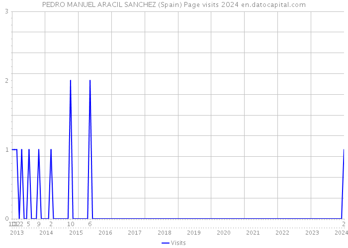 PEDRO MANUEL ARACIL SANCHEZ (Spain) Page visits 2024 