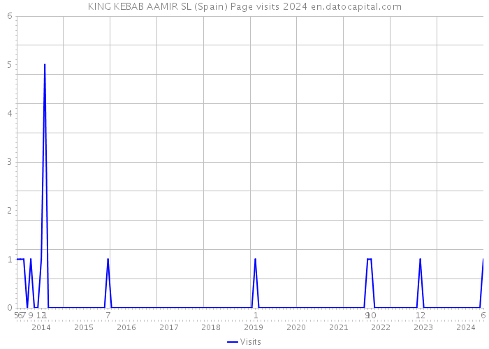 KING KEBAB AAMIR SL (Spain) Page visits 2024 