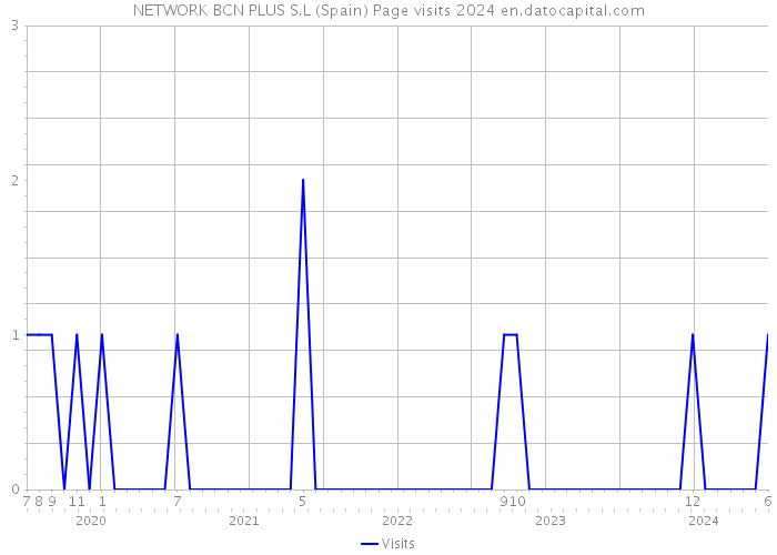 NETWORK BCN PLUS S.L (Spain) Page visits 2024 