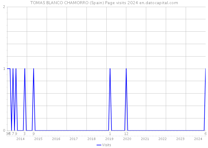 TOMAS BLANCO CHAMORRO (Spain) Page visits 2024 