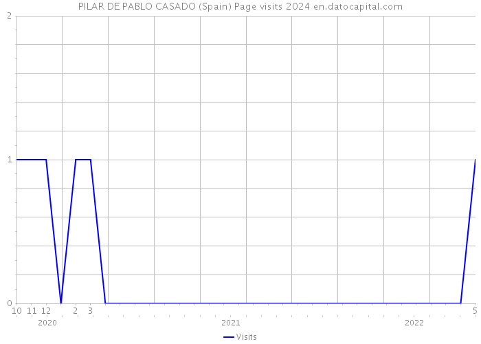 PILAR DE PABLO CASADO (Spain) Page visits 2024 