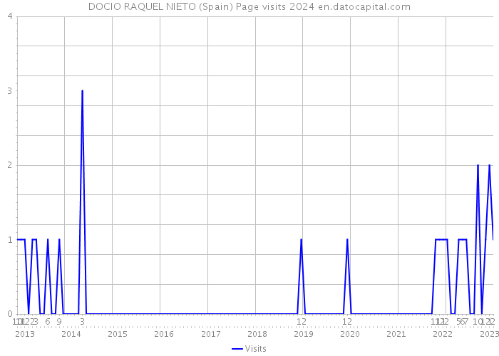 DOCIO RAQUEL NIETO (Spain) Page visits 2024 
