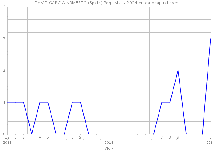 DAVID GARCIA ARMESTO (Spain) Page visits 2024 