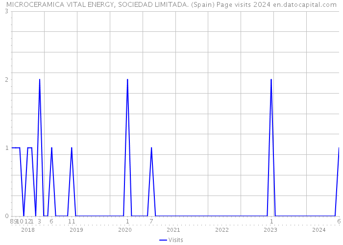 MICROCERAMICA VITAL ENERGY, SOCIEDAD LIMITADA. (Spain) Page visits 2024 