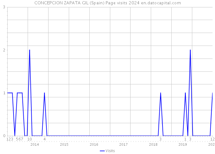 CONCEPCION ZAPATA GIL (Spain) Page visits 2024 