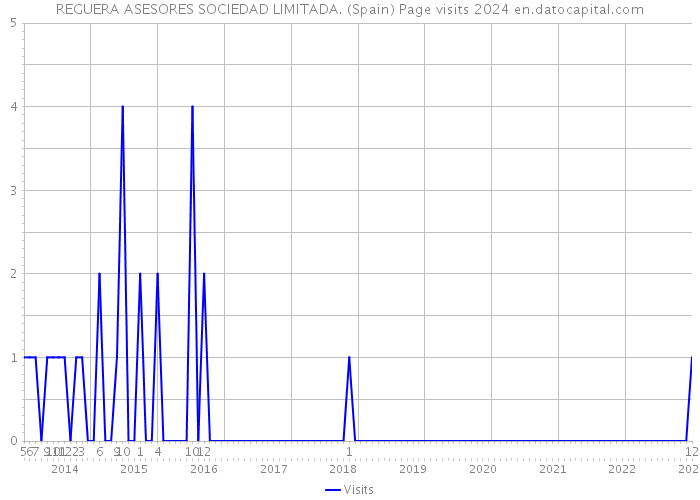 REGUERA ASESORES SOCIEDAD LIMITADA. (Spain) Page visits 2024 