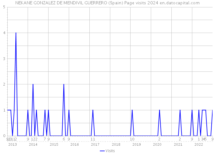 NEKANE GONZALEZ DE MENDIVIL GUERRERO (Spain) Page visits 2024 