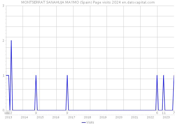 MONTSERRAT SANAHUJA MAYMO (Spain) Page visits 2024 