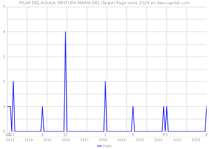 PILAR DEL AGUILA VENTURA MARIA DEL (Spain) Page visits 2024 