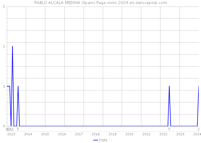 PABLO ALCALA MEDINA (Spain) Page visits 2024 