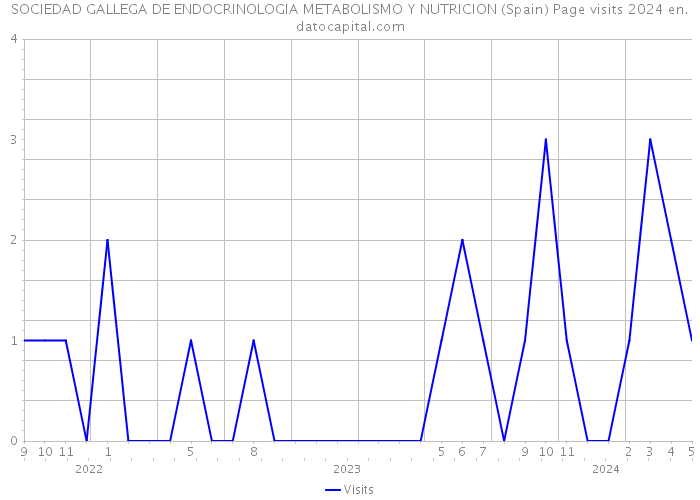 SOCIEDAD GALLEGA DE ENDOCRINOLOGIA METABOLISMO Y NUTRICION (Spain) Page visits 2024 