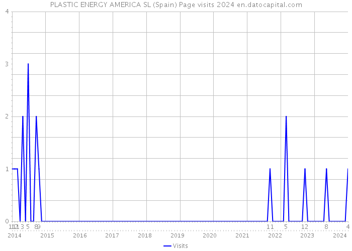 PLASTIC ENERGY AMERICA SL (Spain) Page visits 2024 