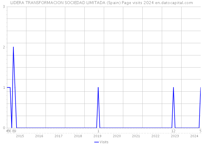 LIDERA TRANSFORMACION SOCIEDAD LIMITADA (Spain) Page visits 2024 