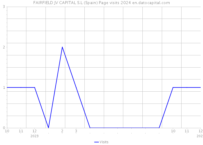 FAIRFIELD JV CAPITAL S.L (Spain) Page visits 2024 