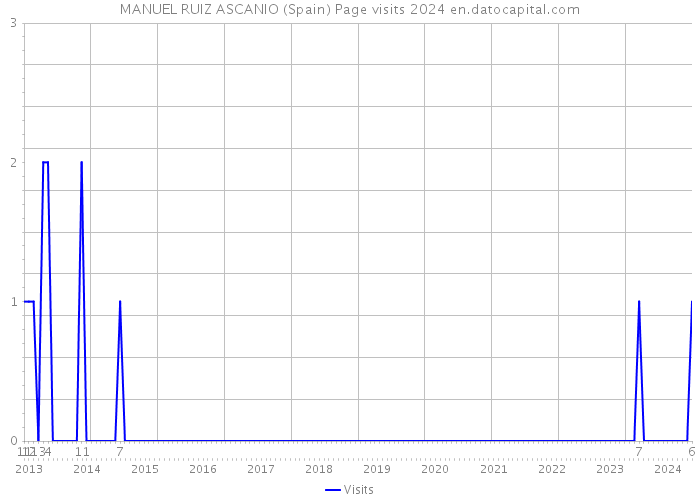 MANUEL RUIZ ASCANIO (Spain) Page visits 2024 